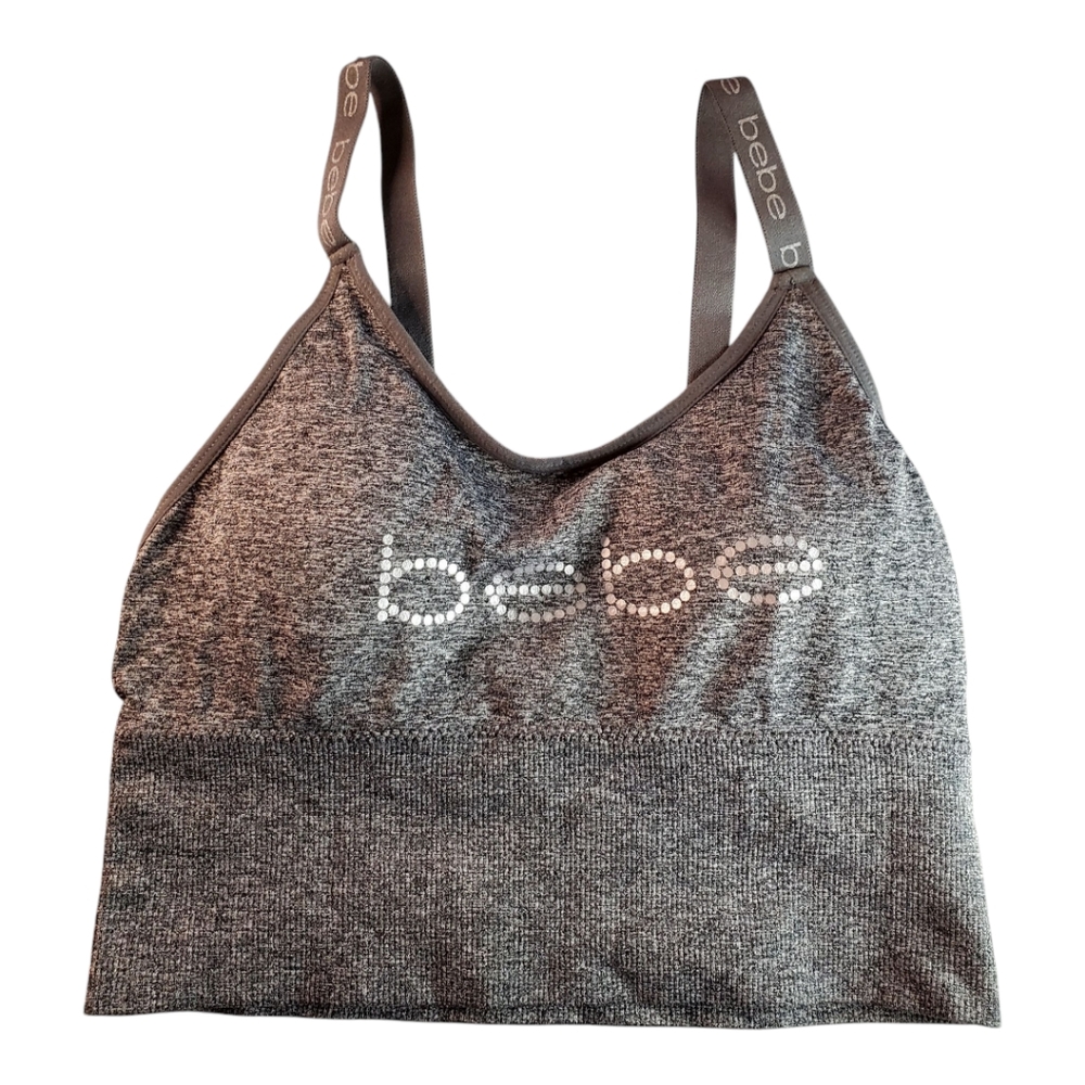 Bebe Gray Women's Sport Bra Size Medium
